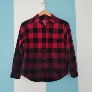 Wonder Nation Plaid Long Sleeve Shirt